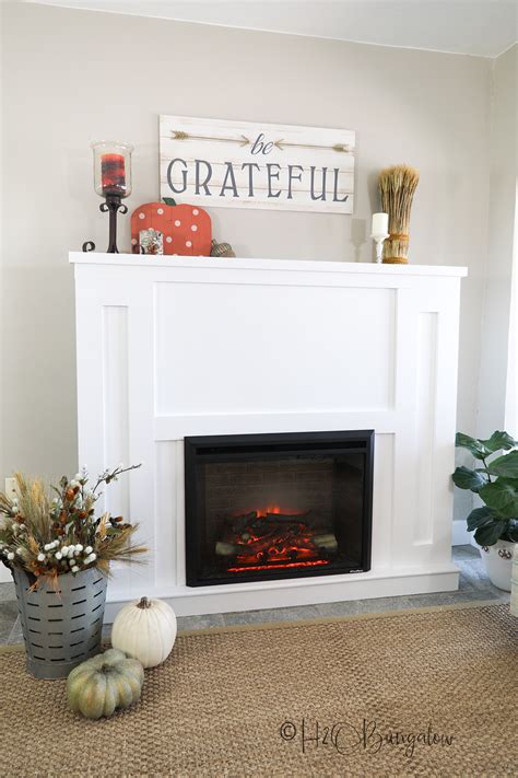 diy electric fireplace surround